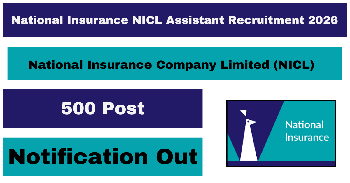 National Insurance NICL Assistant Recruitment 2026