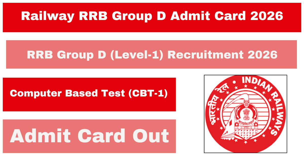 Railway RRB Group D Admit Card 2026