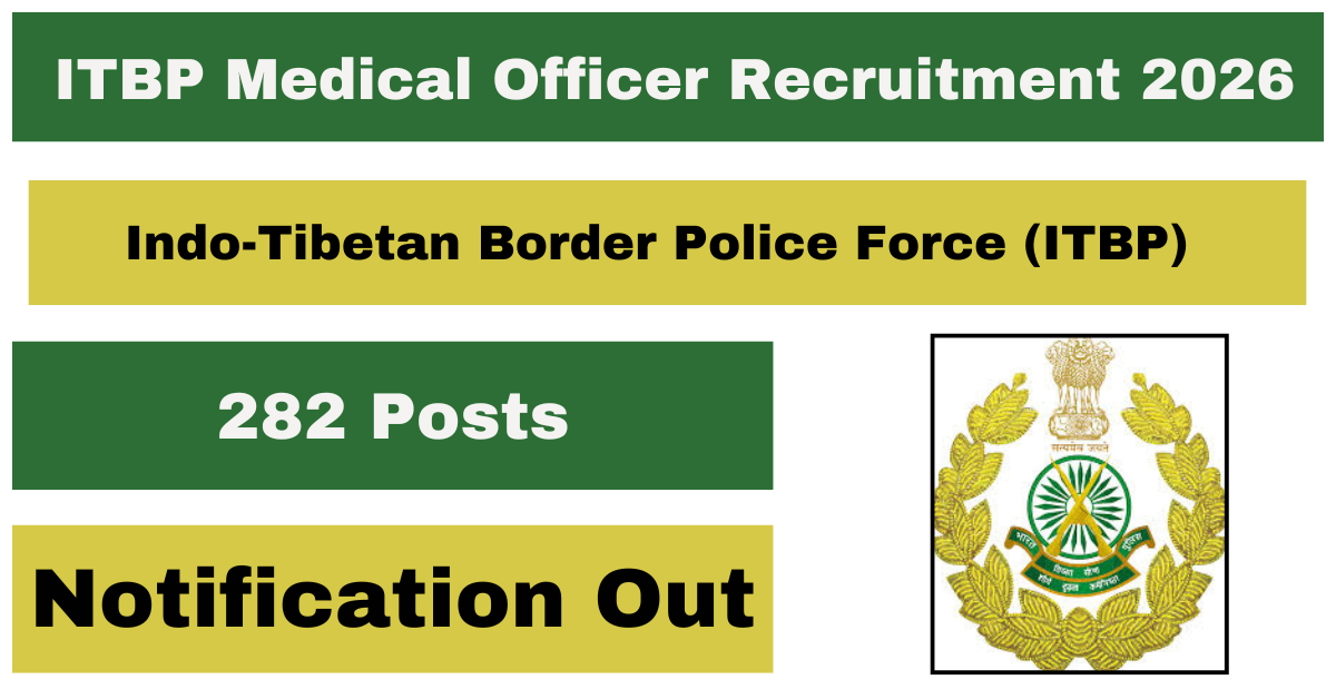 ITBP Medical Officer Recruitment 2026